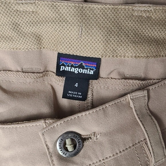 Patagonia Khaki Short Shorts womens size 4 - Picture 5 of 6